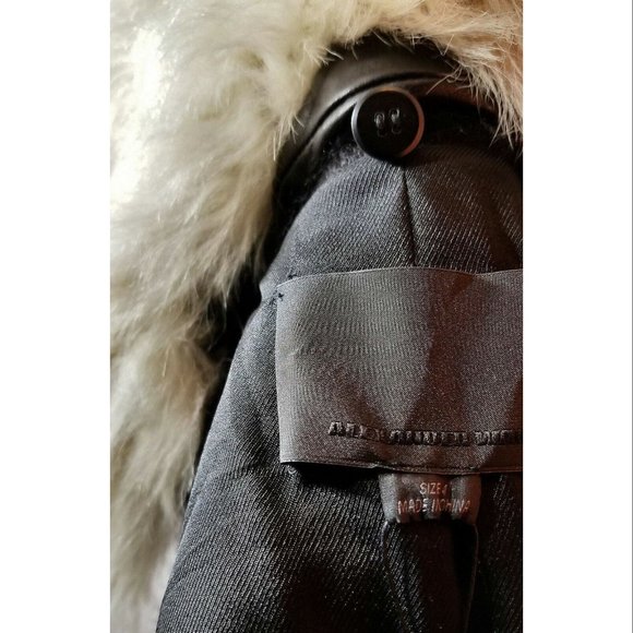 Alexander Wang Womens Black Lamb Shearling Fur Wool Blend Coat, Womens Size 4 - Picture 8 of 11